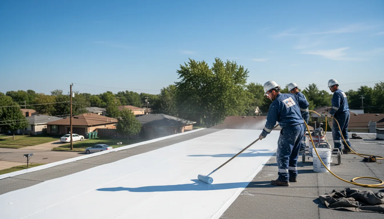 Commercial roof coating in Devens, MA near me